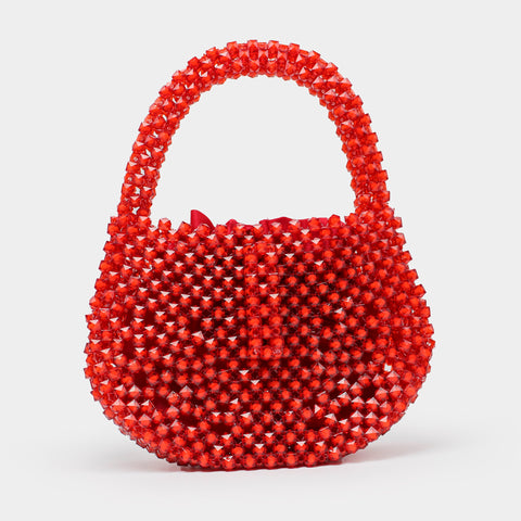 HANDMADE DOUBLE TONE BEADED HAND BAG KKB-01