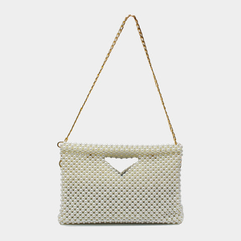 HANDMADE PEARL HAND BAG KKB-12