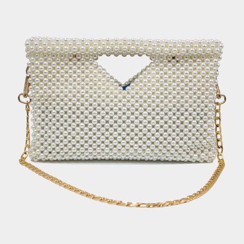 HANDMADE PEARL HAND BAG KKB-12