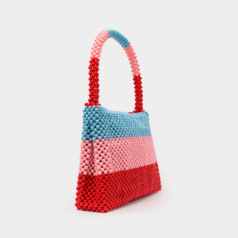 HANDMADE MATE PEARL HAND BAG - MULTI COLOR KKB-08