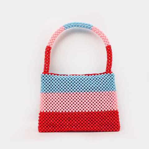 HANDMADE MATE PEARL HAND BAG - MULTI COLOR KKB-08