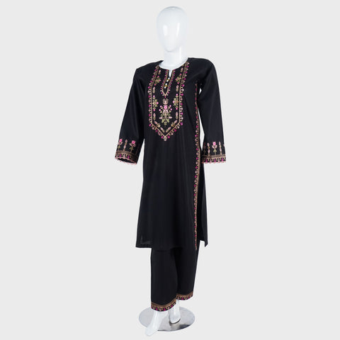 02 PCS Embroidered winter cotton suit (KRAFT KURTA-06
