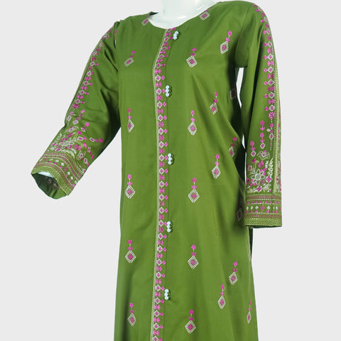 02 PCS Embroidered Dhanak fabric suit (KRAFT AIRLINE SHIRT-03)