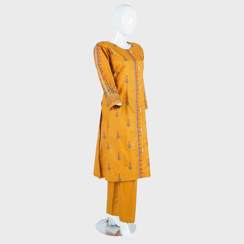 02 PCS Embroidered winter cotton suit (KRAFT AIRLINE SHIRT-04)