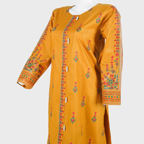 02 PCS Embroidered winter cotton suit (KRAFT AIRLINE SHIRT-04)